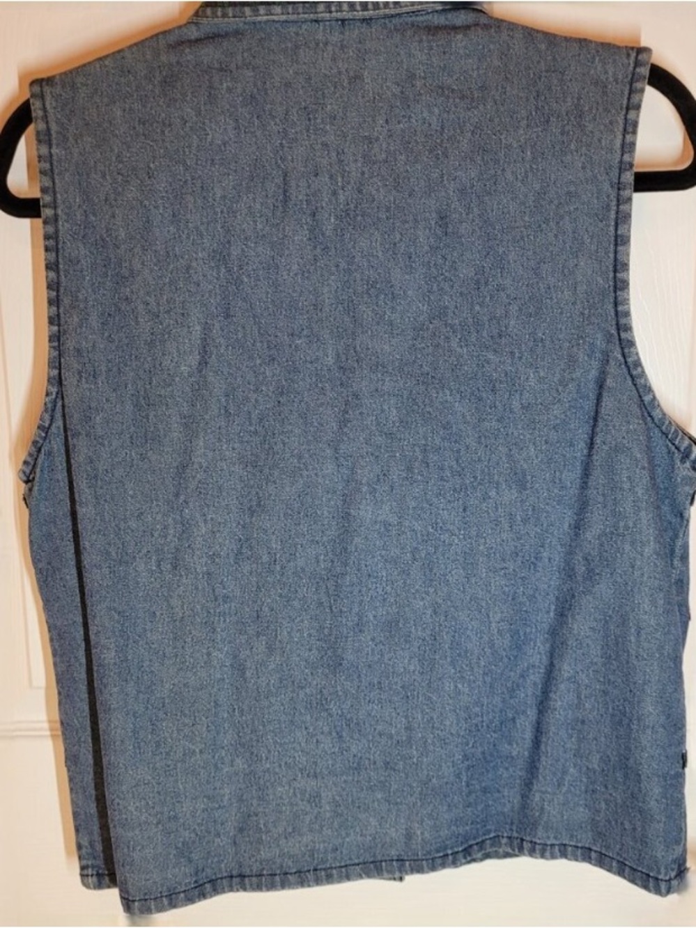 Vintage Embroidered Denim Teacher Vest - Picture 2 of 10